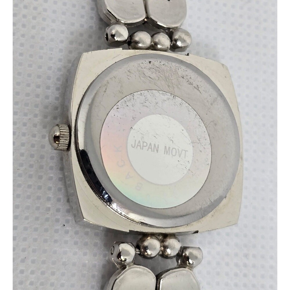 Women's Geneve Square Silver Tone Dial Case Pink Leather Strap Watch 04 - Picture 9 of 9